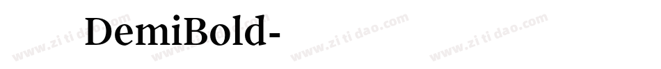 方正品尚黑简体 DemiBold字体转换